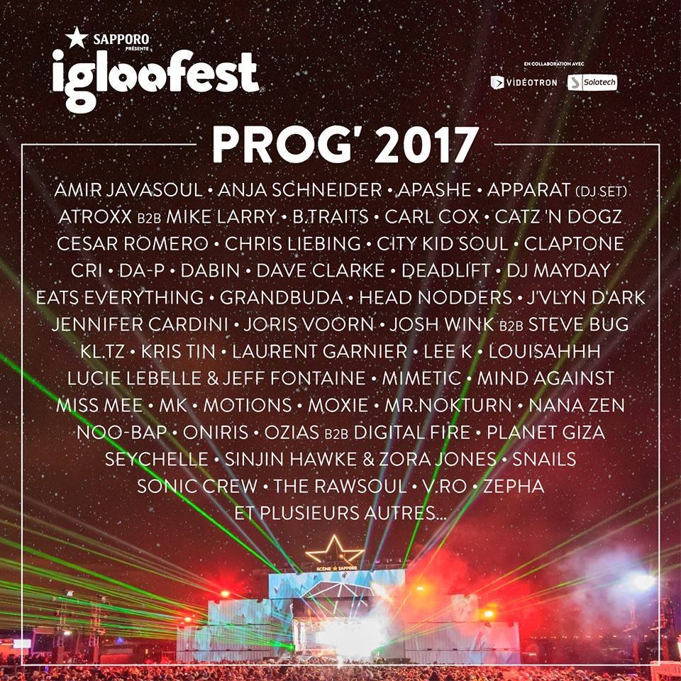 carl cox montreal dave clark chris liebing lineup 2017 anja schneider mike larry amir javasoul kris tin cri head nodders atroxx eats everything catz & dogz cesar romero steve bug mind against claptone